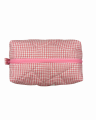 Kosmetyczka w różową kratkę