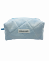 Kosmetyczka w błękitną kratkę