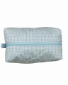 Kosmetyczka w błękitną kratkę