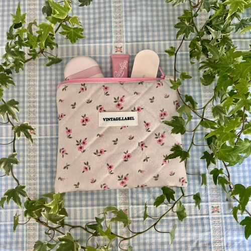 Mała kosmetyczka pudrowy ogród