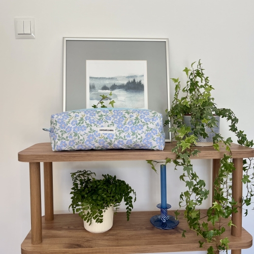 Kosmetyczka XXL błękitne niezapominajki